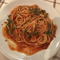 Spaghetti all’arrabiata  at Ai Balestrari in Rome