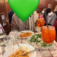 פסטה ברוטב עגבניות וסלט עגבניות עם רוקט. מאוד נחמדים ומסבירי פנים. לא יקר.  at Ai Balestrari in Rome