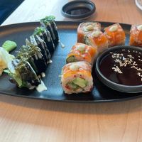 Unami Roll and Mr Saumon at Sushi Momo in Toronto