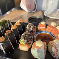 Amazing vegan salmon!  at Sushi Momo in Toronto