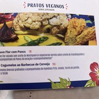 Vegan entrees   at Dona Chica na Horta in Campos Do Jordao