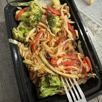 Stir Fry - Teriyaki with Rice Noodles and Vegetables  at AYCE Mongolian Grill in Middle Island
