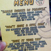 Menu  at Boy Howdy Burgers - Pop Up in Atlanta