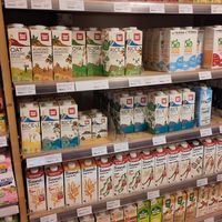 Plant milk at Shanti Epicerie in Brussels