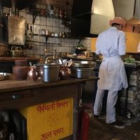 At the restaurant  at Moscow-Delhi in Moscow