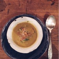 lentils soup  at Moscow-Delhi in Moscow