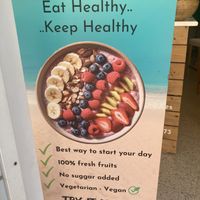 Placard  at Explore Rhodes - Healthy Bowls in Rhodes