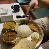 Thali set  at Annapurna Veg & Vegan Restaurant in Kathmandu