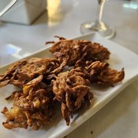 Onion pakoda at Annapurna Veg & Vegan Restaurant in Kathmandu