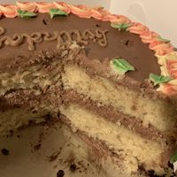 Custom cake - slice view!  at Sweet Almond - Plant Based Bakery in Dublin