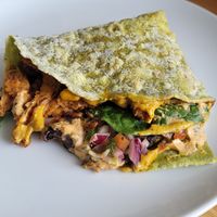 Quesadilla at be love in Victoria