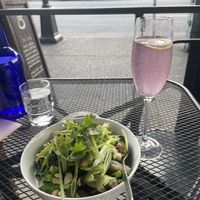 Green bowl and Let’s Celebrate cocktail 2024  at be love in Victoria