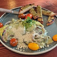 Nettle ravioli at be love in Victoria