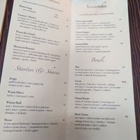 Winter menu at be love in Victoria