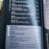 Menu at L'isule Cafè in Cannobio