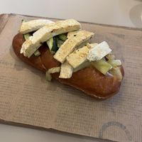 Sandwich wit tofu, grilled zucchini and sauerkraut  at Hotel Pokljuka in Zgornje Gorje