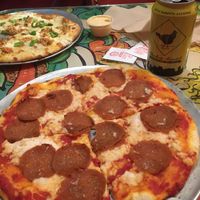Pizza and brew  at Two Boots Nashville in Nashville