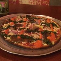vegan pizza at Two Boots Nashville in Nashville