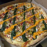 V for vegan at Two Boots Nashville in Nashville