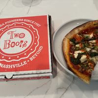  V is for Vegan pizza 🍕   at Two Boots Nashville in Nashville