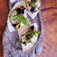 Hummus at Apu Verónica in Ollantaytambo