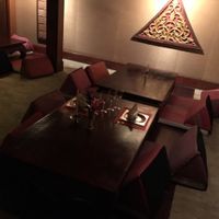 low seating area  at Royal Thai in Barcelona