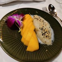 Mango sticky rice at Royal Thai in Barcelona