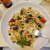 Linguine at Le Poisson Verre in Pezenas