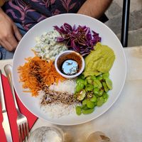 Buddha bowl at Le Poisson Verre in Pezenas
