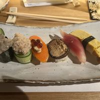 6-piece assortment  at Shojin Sushi Minamo in Osaka