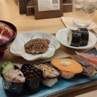 Lunch menu item at Shojin Sushi Minamo in Osaka