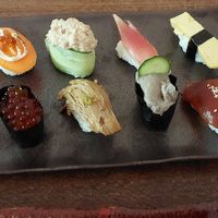 10 x set of mixed sushi at Shojin Sushi Minamo in Osaka