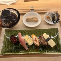 Vegan sushi set  at Shojin Sushi Minamo in Osaka