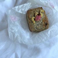 Sakura milk tea scone (seasonal) at Folksaka in Osaka