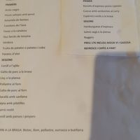 Menú entre semana at Vertisol in Les Preses