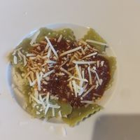 Raviolis de espinacas at Vertisol in Les Preses