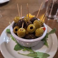 Mixed olives at TONI in Dublin