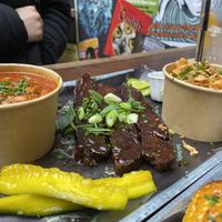 Brisket tray   at Saint Monday in East London