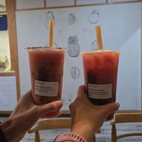 Watermelon series with coconut milk at Yi Fang Taiwan Fruit Tea in Rockville