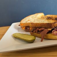 V-Strami at The Vegan Spot in Highland Park