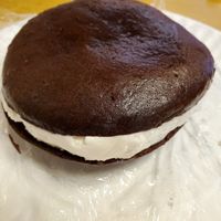 Vegan Treats whoopie pie at Vinnie's Pizzeria in Brooklyn