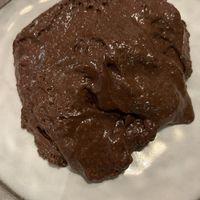 Vegan chocolate  mousse (before)  at Masa Madre in Paris
