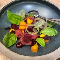 Salat von Randen, Karotten und Spinat at Restaurant Hedwig in Balgach