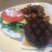 Northstar burger with breakfast potatoes at Northstar Cafe  - Beechwold in Columbus