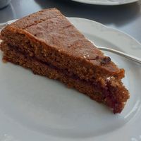 Buchweizenkuchen, vegan und glutenfrei at Barbara Krönner Konditorei Kaffeehaus in Murnau