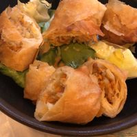 Starter: vegan spring rolls at My Little Warung in Marseille