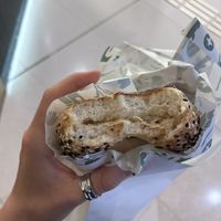 Sesame Bagel with vegan fermented cream cheese ($34)  at Maya x The Cakery  in Hong Kong Island