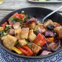 Roasted Mediterranean Veg Salad  at The Bush Inn in Bude