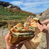 Vegan Mozzarella Pesto Sandwich at Mercato in Howth