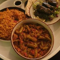 Vegan groenten stoof en gevulde druivenbladeren  at STR'EAT Bars & Kitchens (STREAT) in Eindhoven